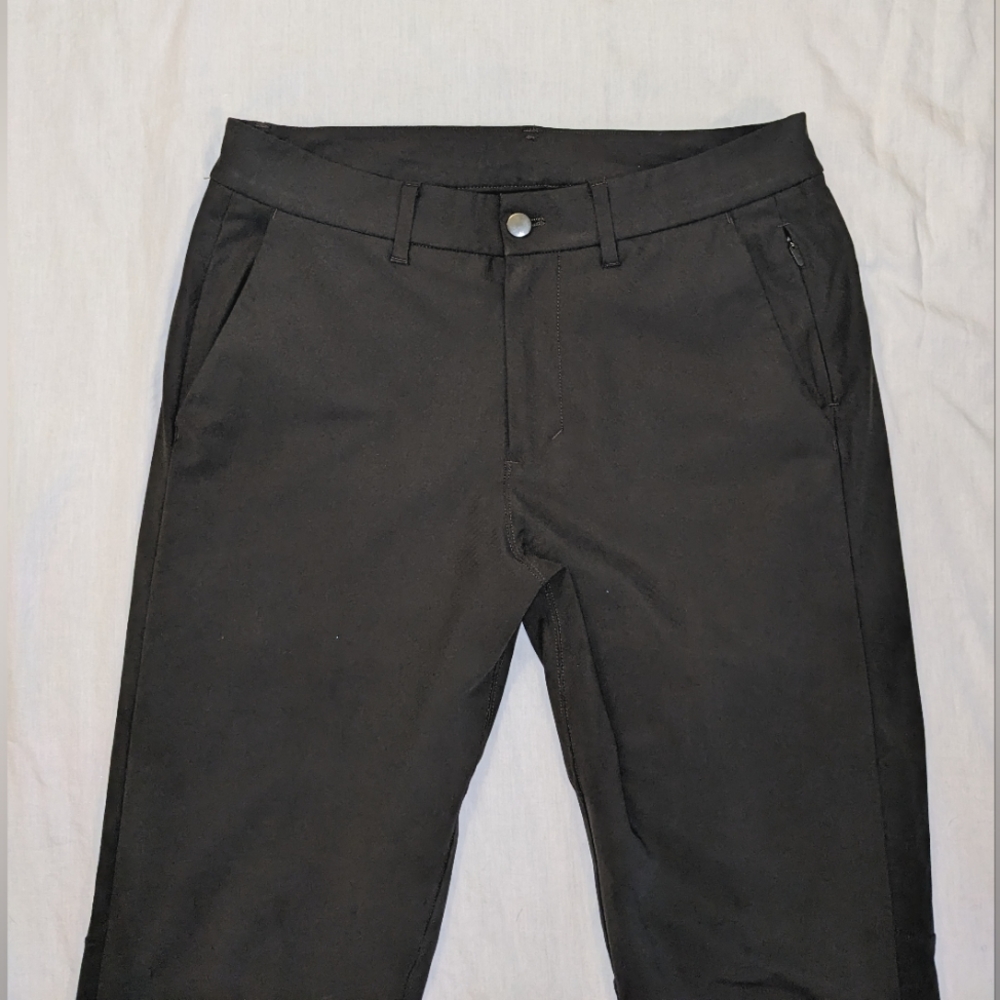 Lululemon ABC Commission Pant Slim, Size 30/32, Warpstreme Fabric Olive Green